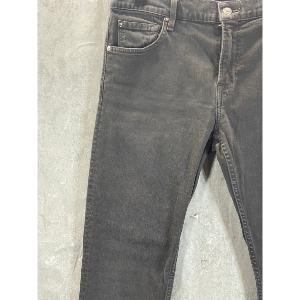 7 FOR ALL MANKIND Men's Black Paxtyn Skinny-Fit Denim Jeans SZ 36