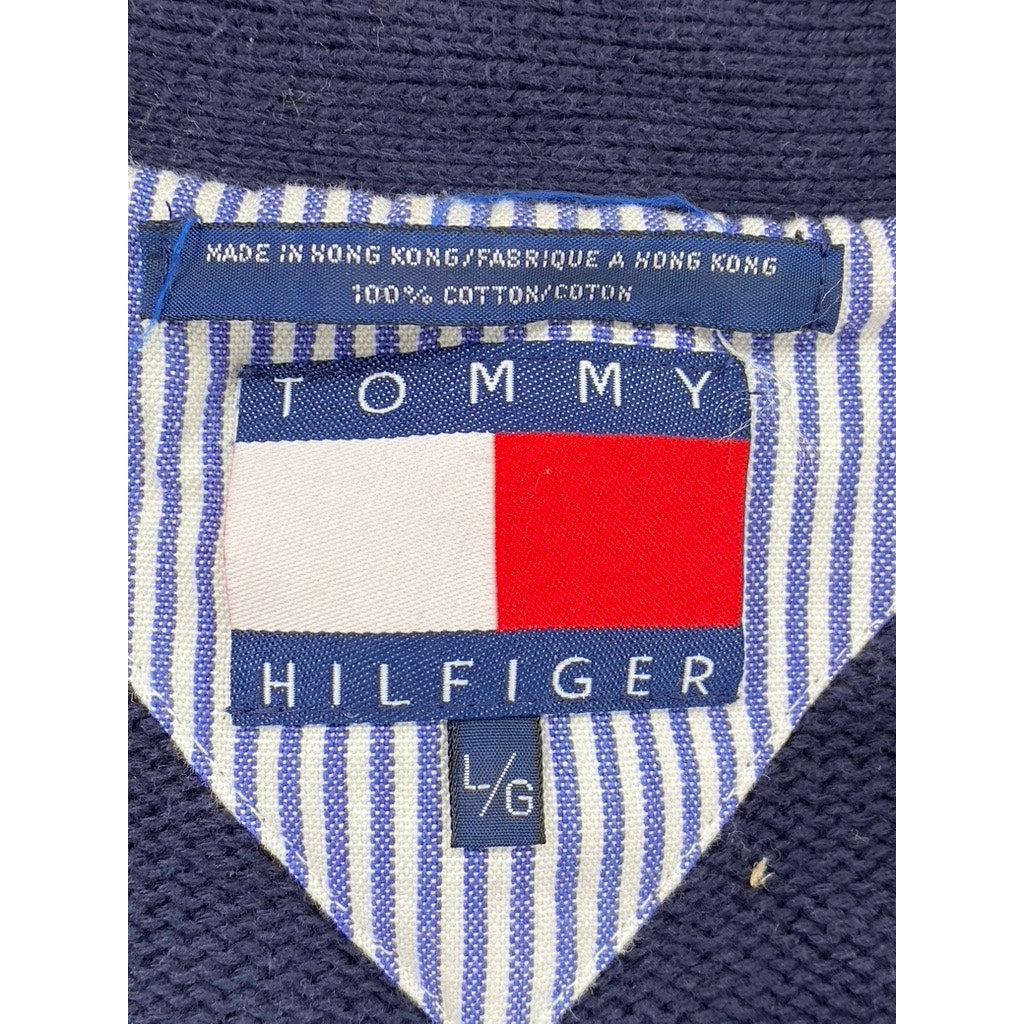 TOMMY HILFIGER Men's Blue-Green Plaid Button-Down Vest SZ L