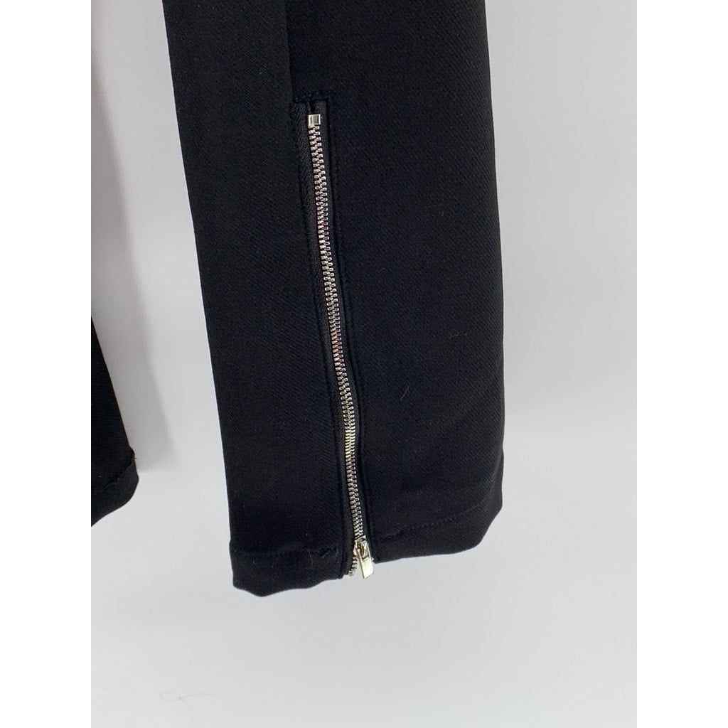 CHIC ERRO Men's Black Straight-Leg Zipper Hem Pants SZ XL