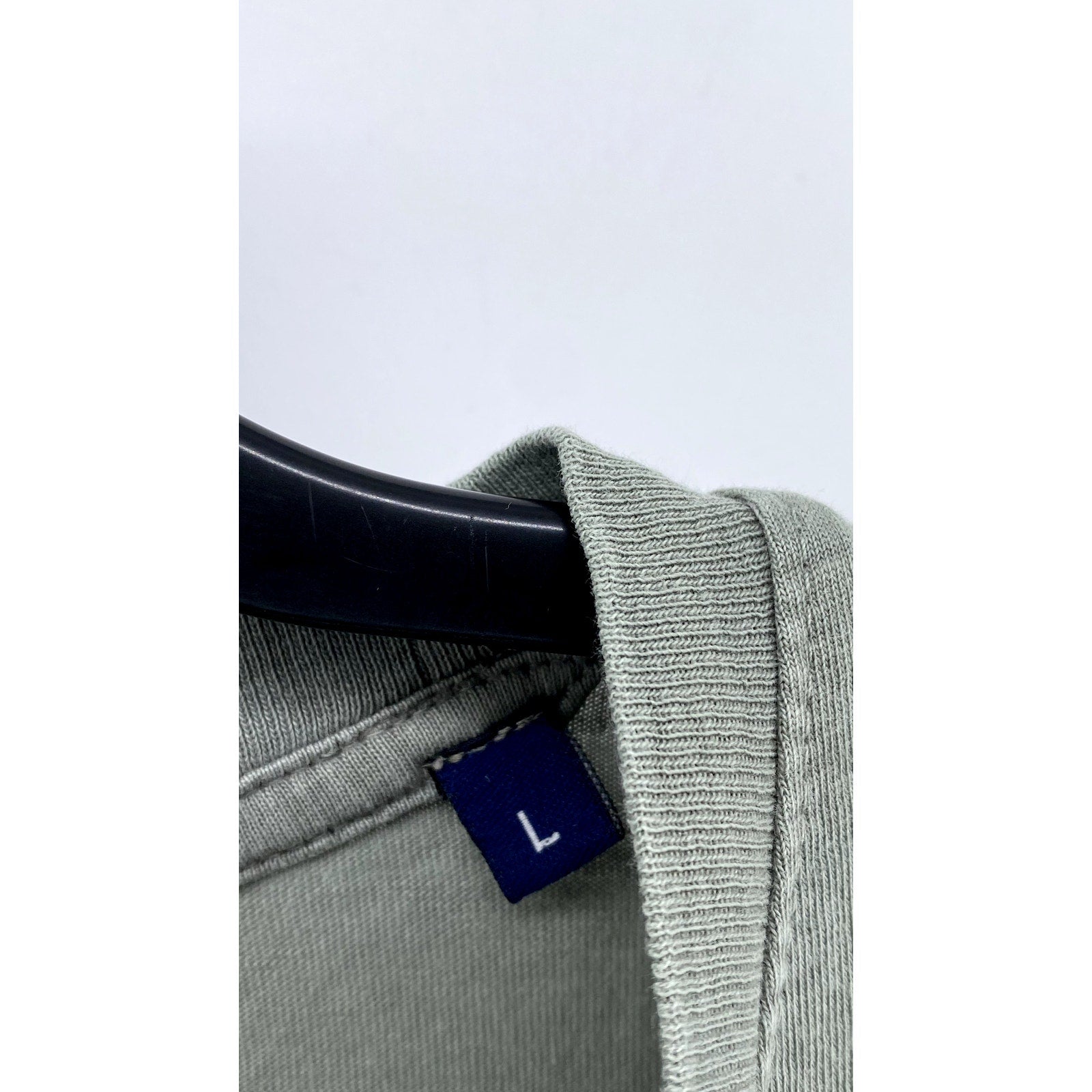 IMPURE Men's Olive Green Crewneck Short Sleeve Casual Cotton T-Shirt SZ L