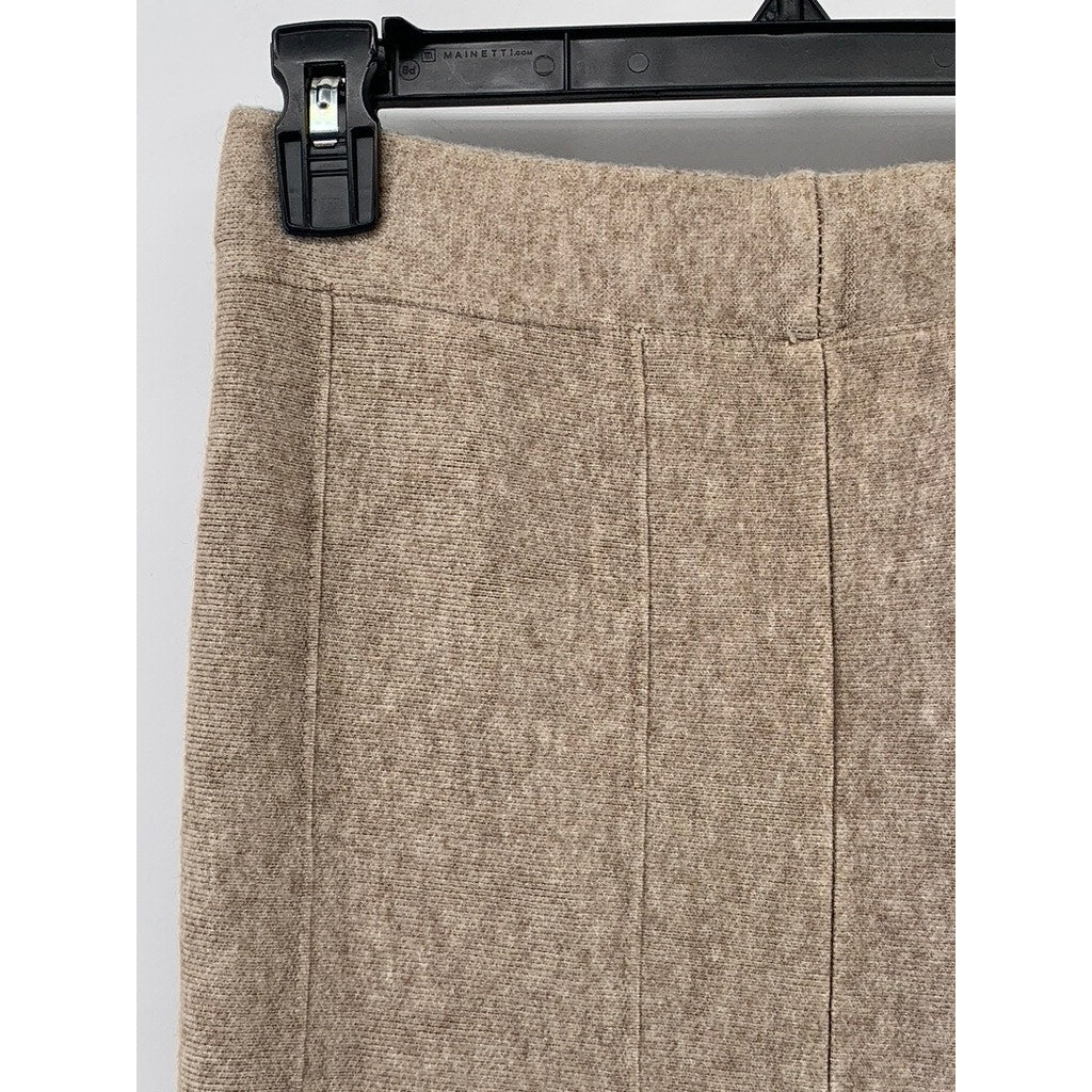 UNBRANDED Women's Tan Knit Midi Skirt SZ S