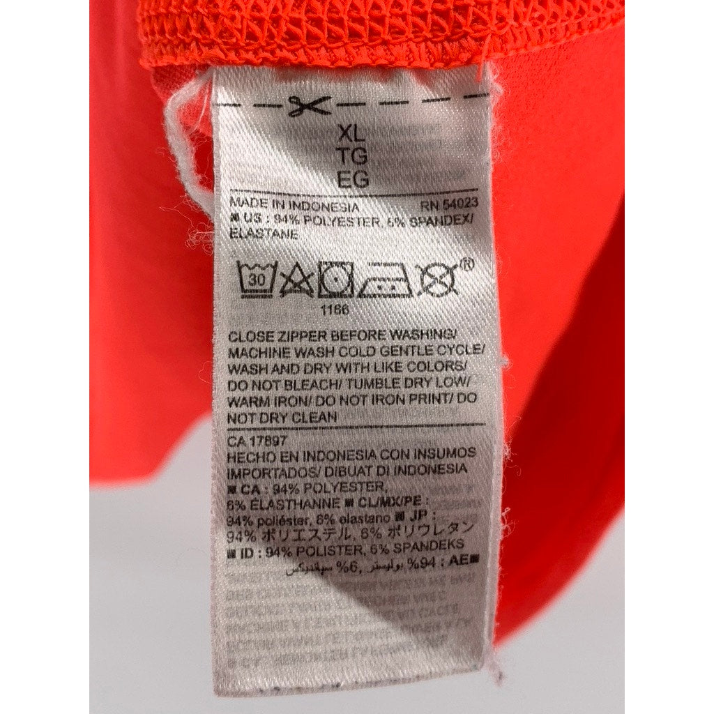 OLD NAVY ACTIVE Women's Neon Orange Semi Fitted Go-Dry Sweatshirt SZ XL