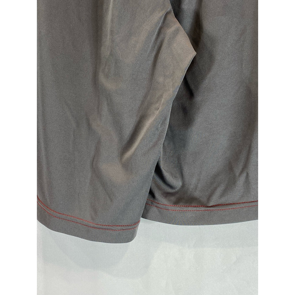 MAJESTIC Men's Red/Gray Los Angeles Angels Cool Base Pull-On Shorts SZ S