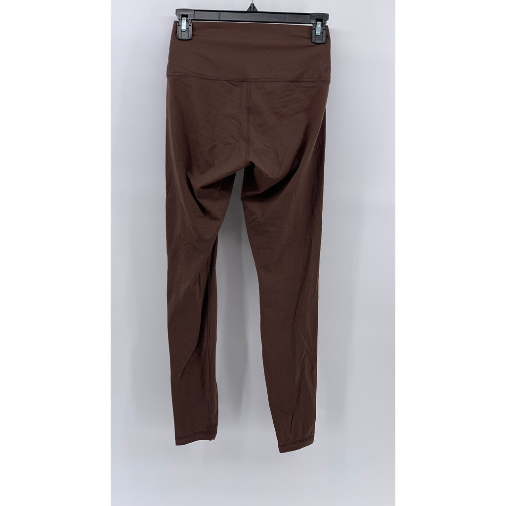 EVERLANE Women's Brown Solid High-Rise Perform Regular-Fit Active Leggings SZ S