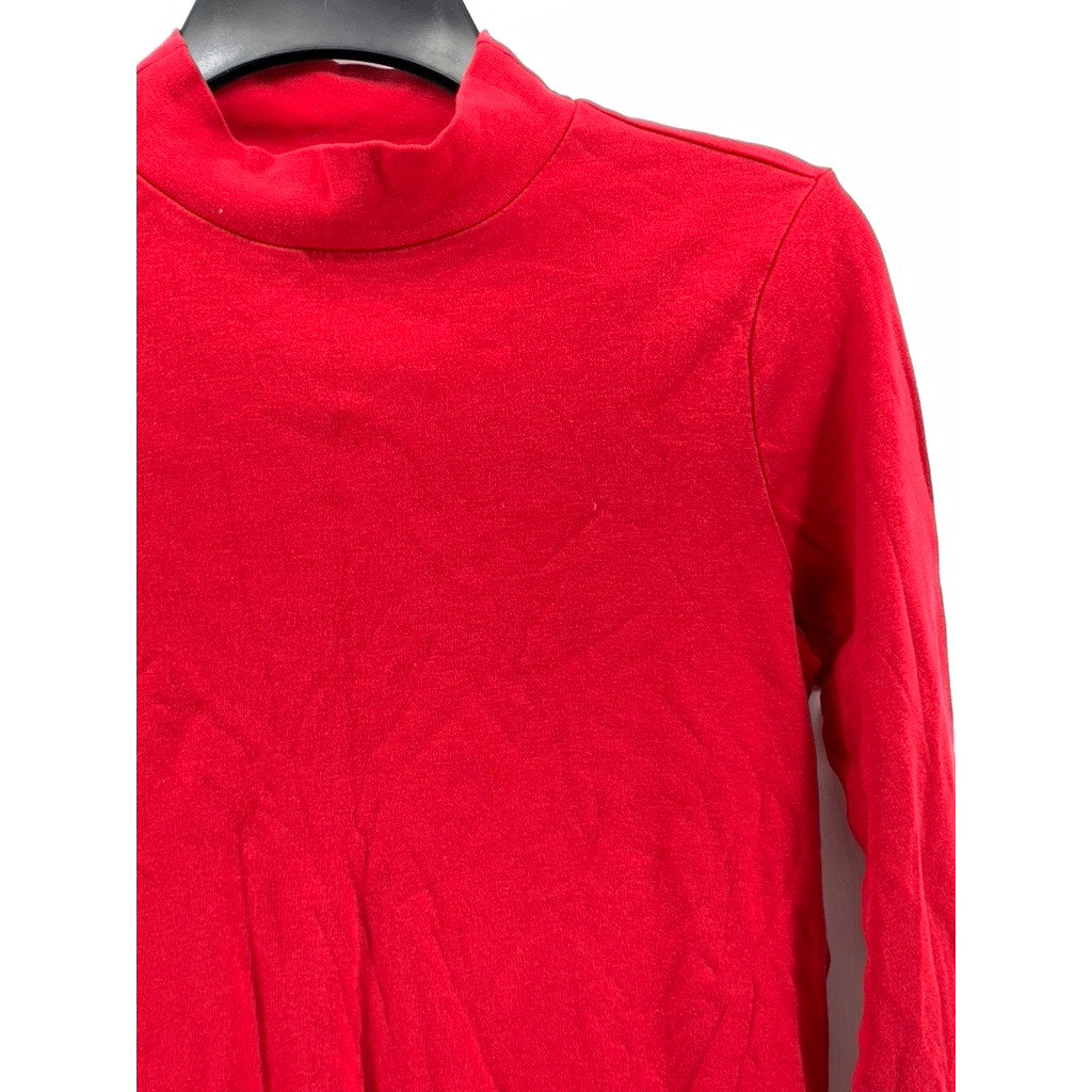 WHITE STAG Women's Red Turtleneck Long Sleeve Top SZ M