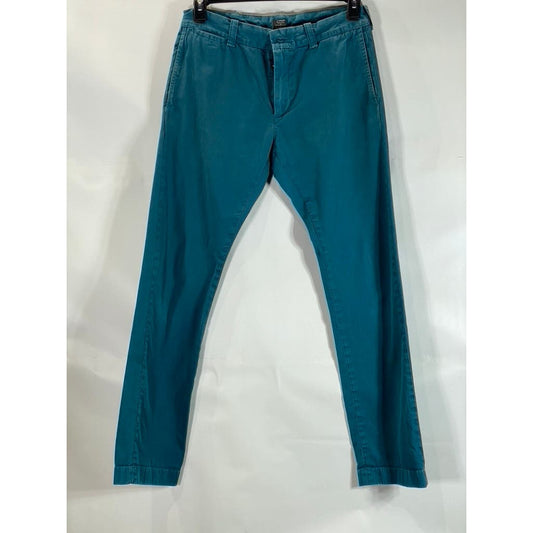 J.CREW Men's Blue Green Stanton Slim-Fit Chino Pants SZ 31X32