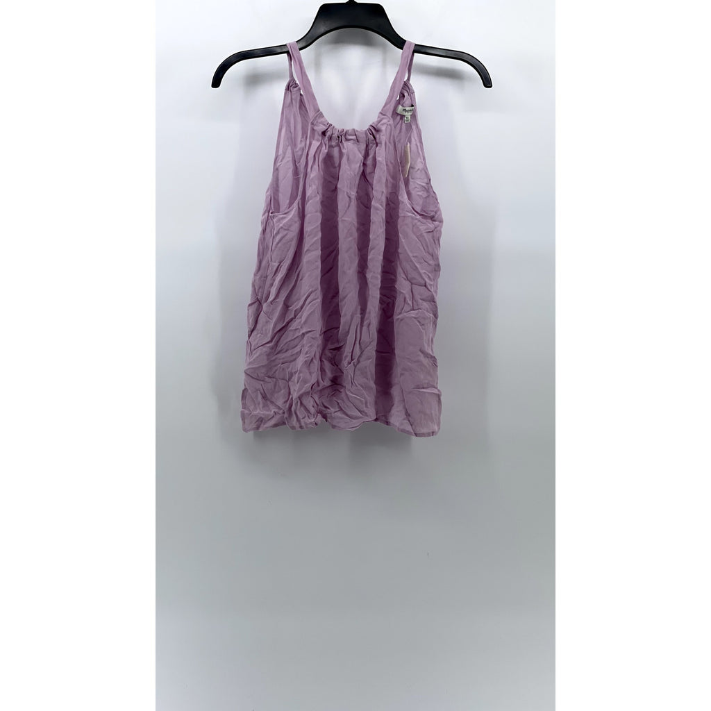 MADEWELL Women's Lilac Back-Tie Halter Lightweight Sleeveless Top SZ XS