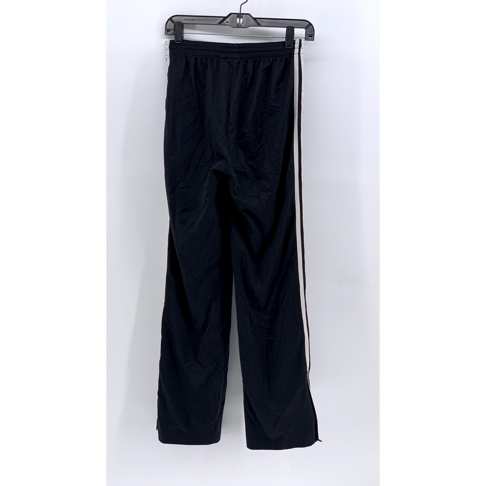 ADIDAS Women's Black Straight-Leg Active Track Pants SZ S