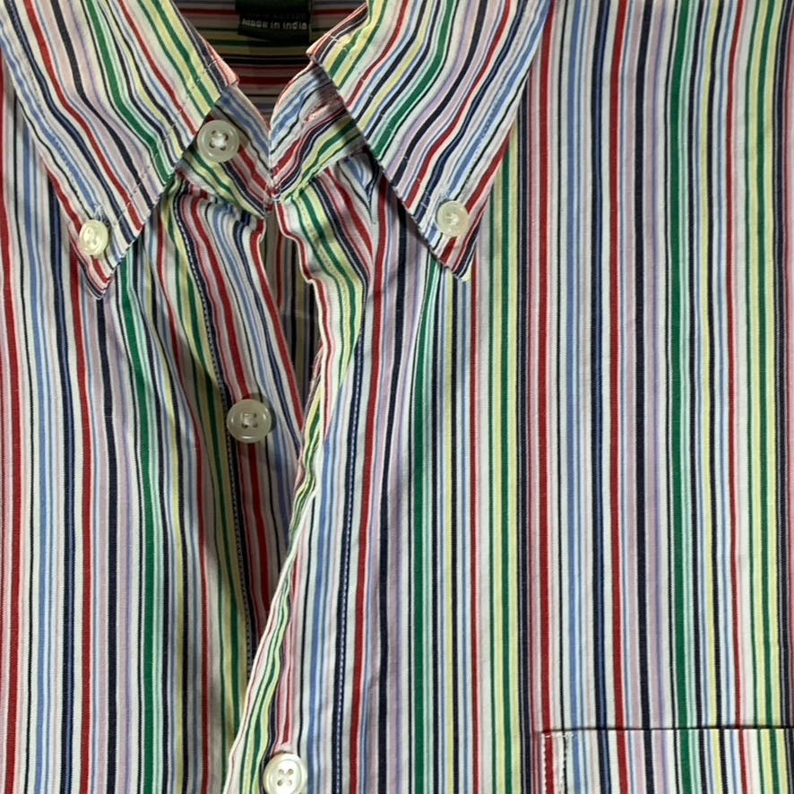 J.CREW Men's Multicolor Striped Regular-Fit Button-Up Dress Shirt SZ L(16/16.5)