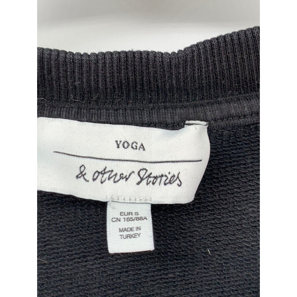 & OTHER STORIES Women's Black Crewneck Sweatshirt SZ S