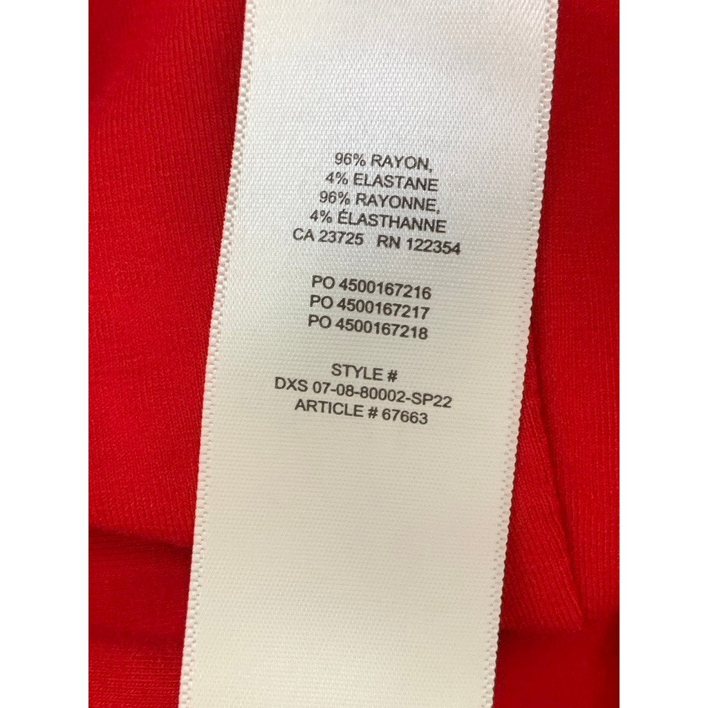 WILFRED FREE Women's Red Scoop-Neck Spaghetti Strap Bodycon Mini Dress SZ XS