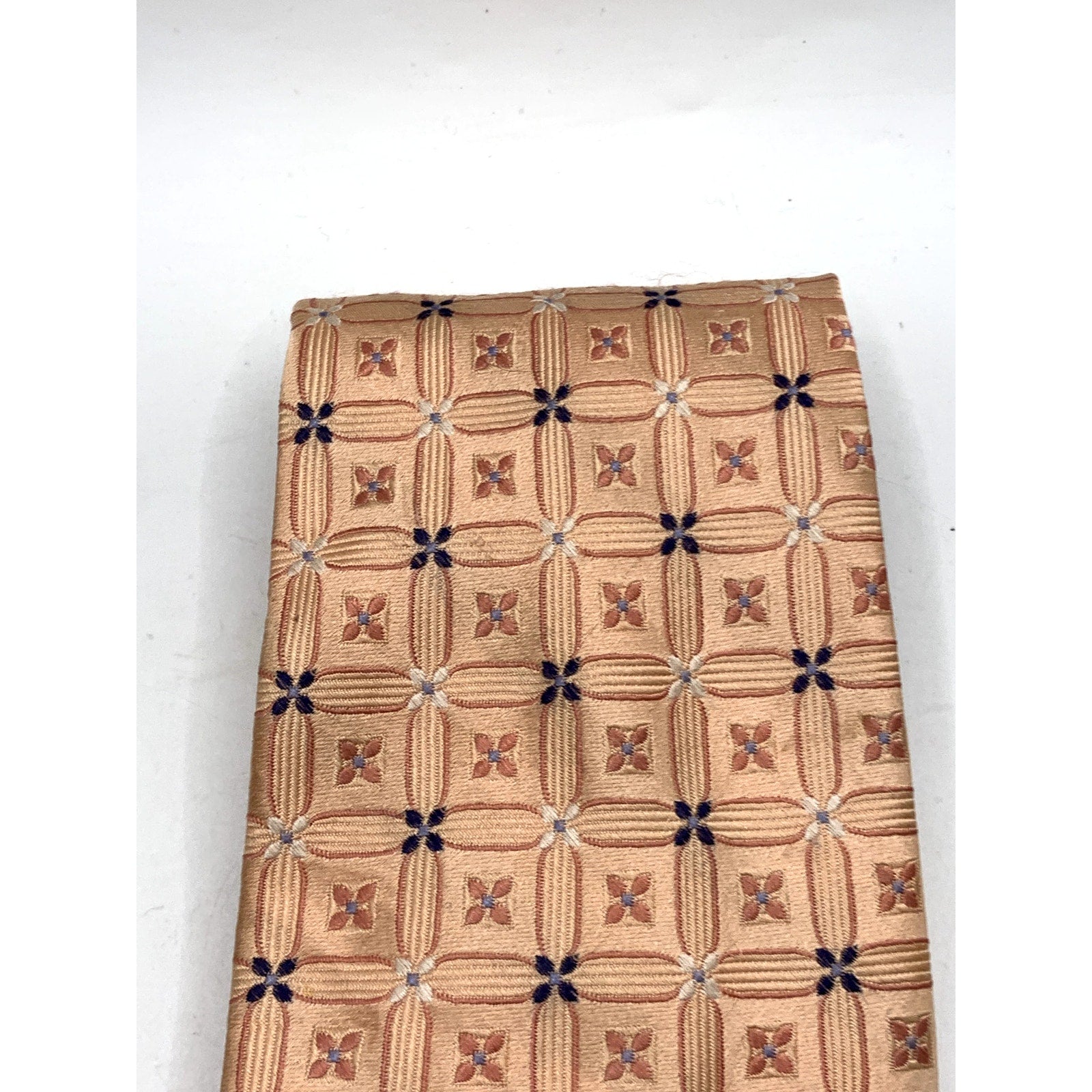 CLUB ROOM Men's Vintage Silk Floral Beige Regular Tie OS