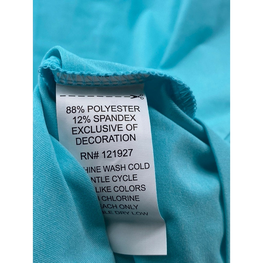 JOHNIE-O Men’s Aqua Blue Crewneck Featherweight Long Sleeve T-Shirt SZ XL