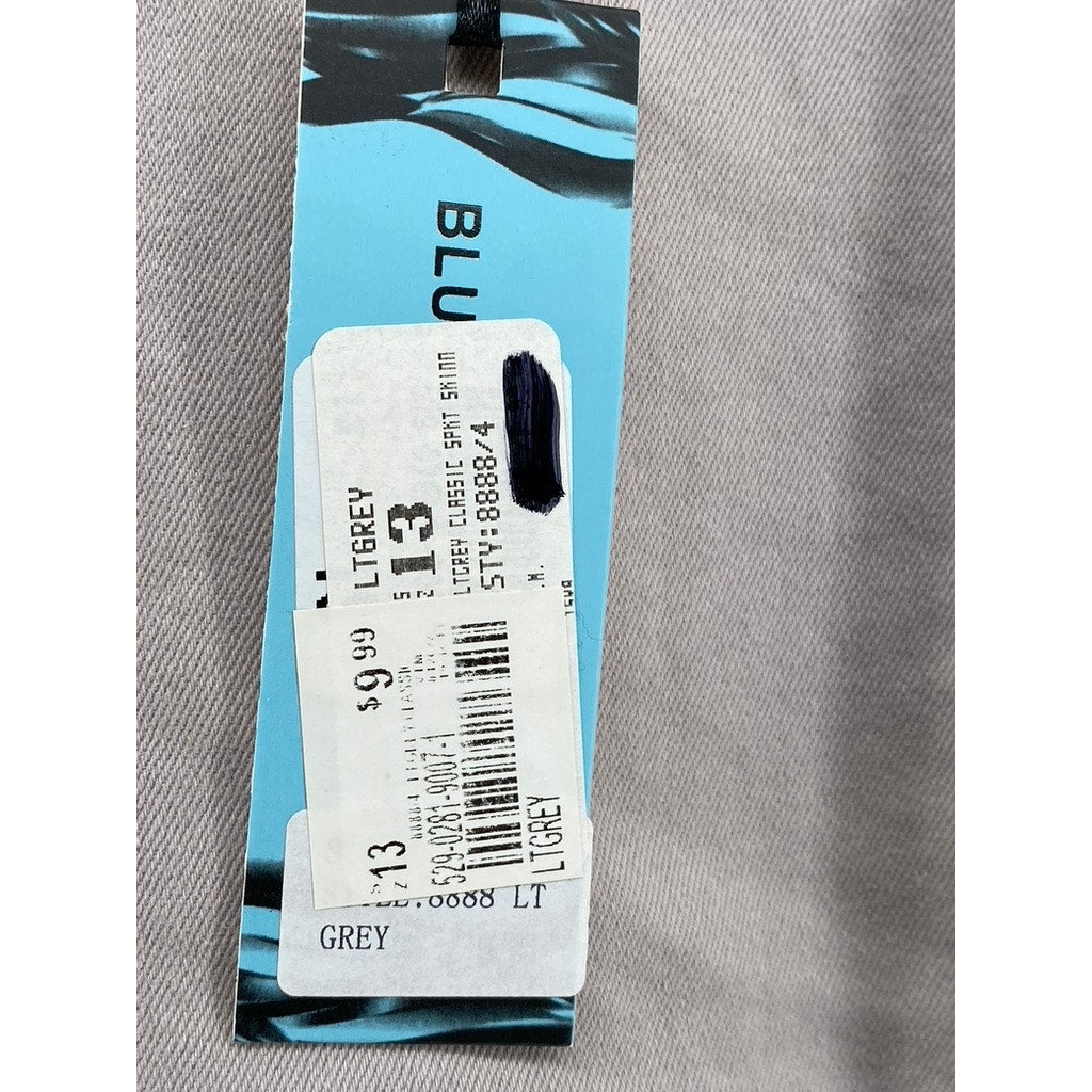 BLUE CONNECTION Women's Light Gray Regular-Fit Five-Pocket Skinny Jeans SZ 13