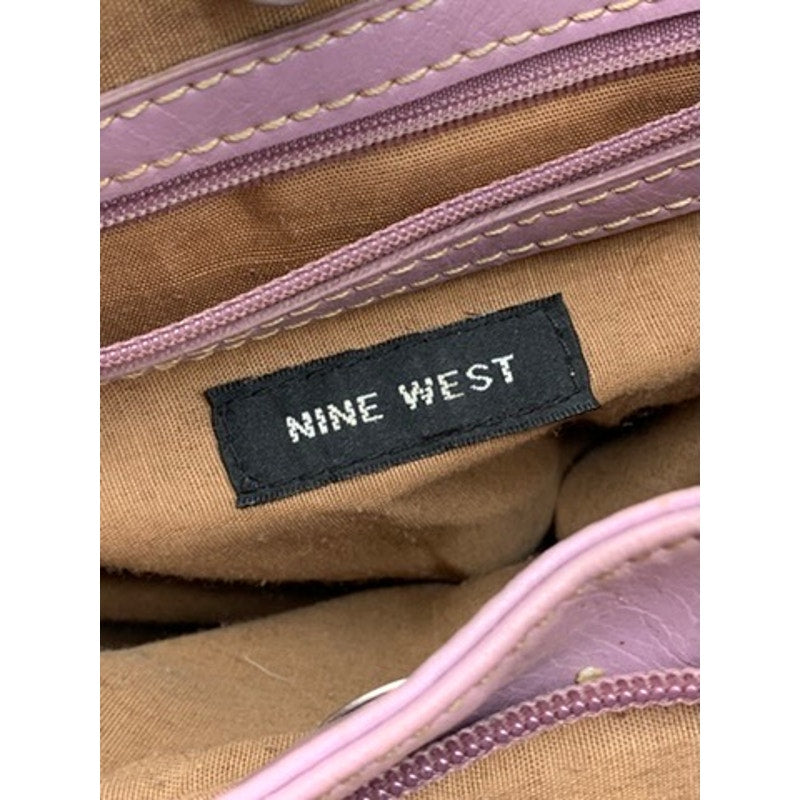 NINE WEST Women's Lilac Leather Shoulder Bag