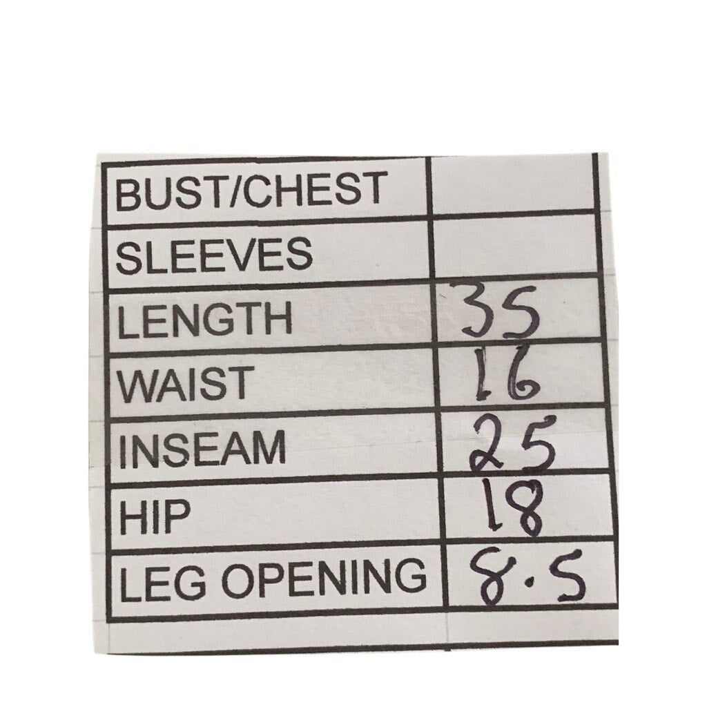 FACIS VENTANNI Women's Vintage Cream Pinstripe Straight-Leg Pant SZ M