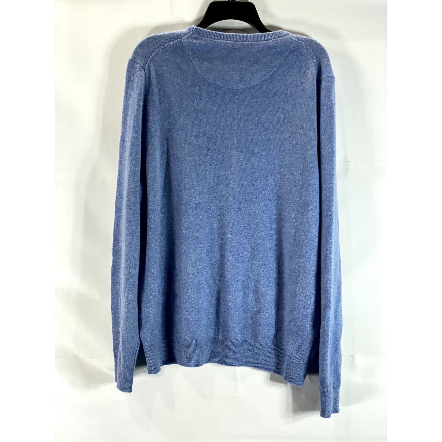 NORDSTROM MEN'S SHOP Men's Blue Cashmere Crewneck Long Sleeve Sweater SZ XL