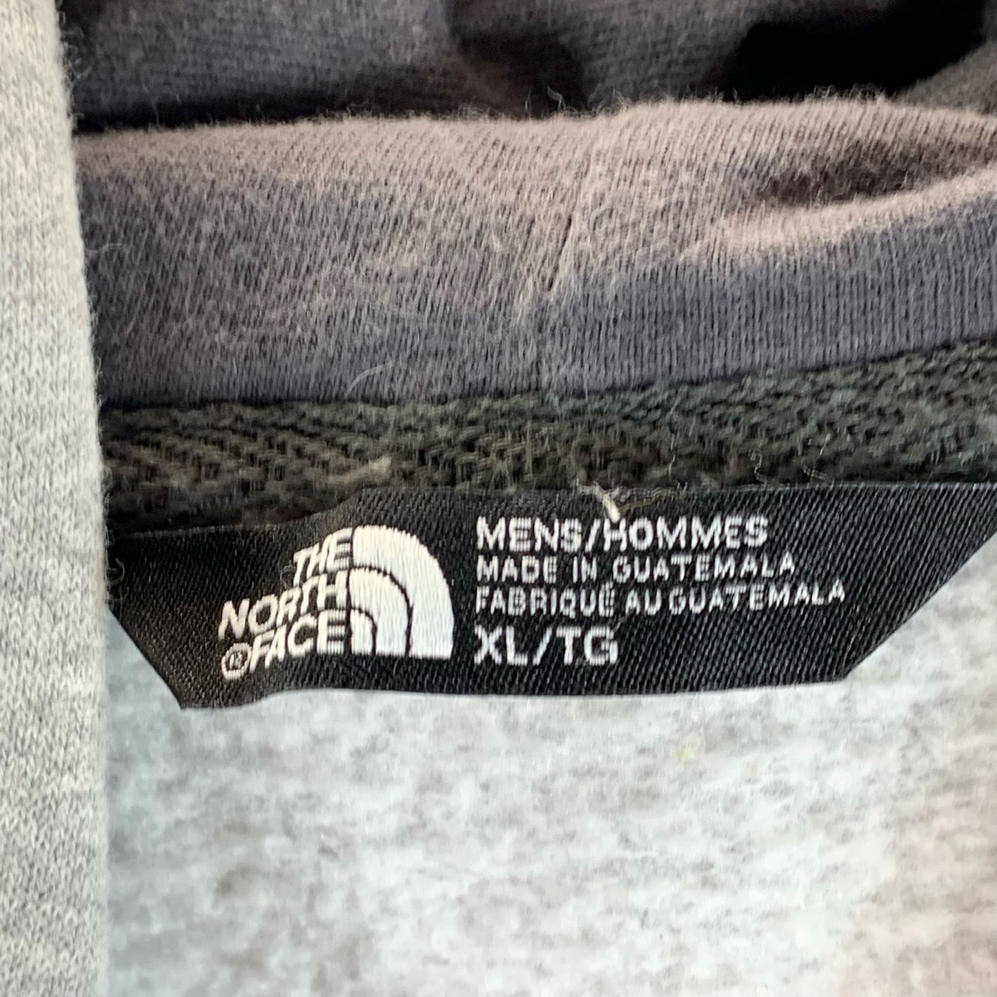 THE NORTH FACE Men's Gray Round Logo Graphic Pullover Hoodie SZ XL