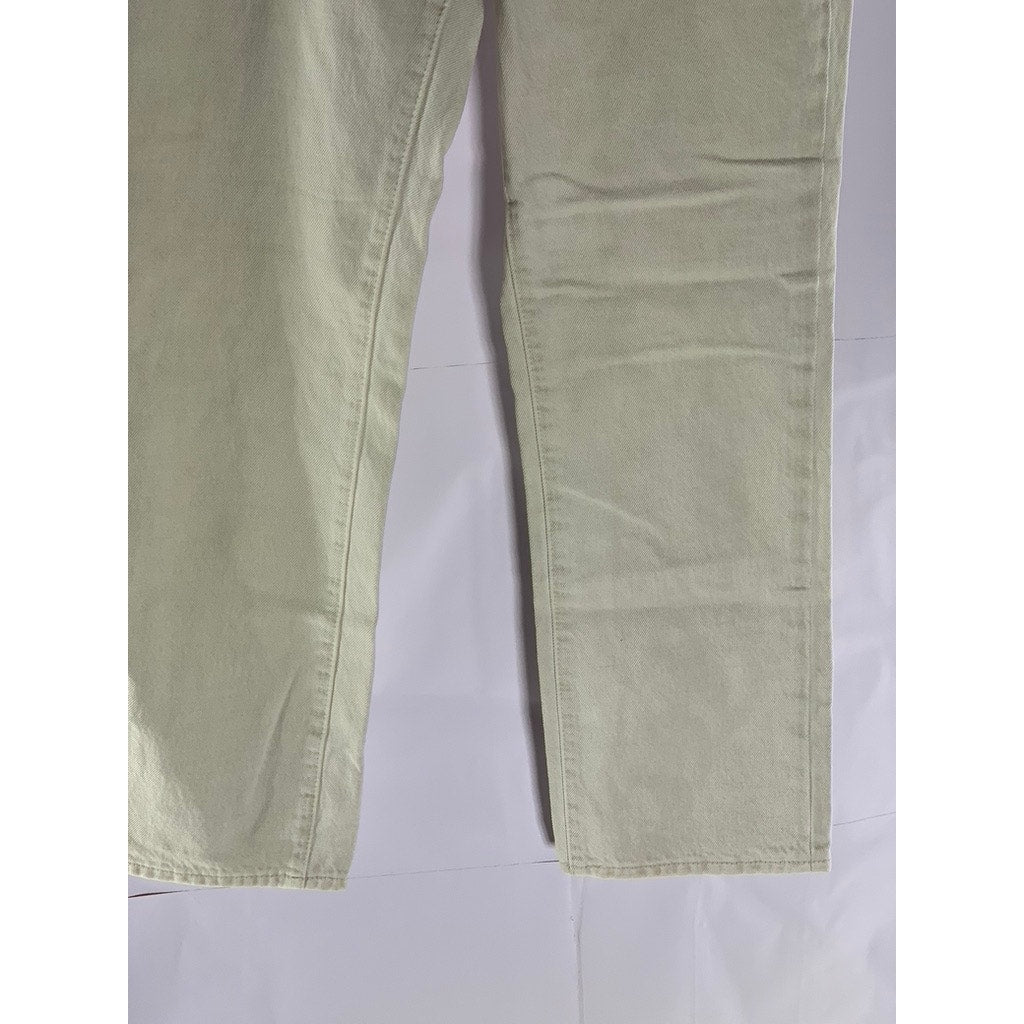 ROLLA'S JEANS Women's Off-White High-Rise Original Straight Denim Jean SZ 26