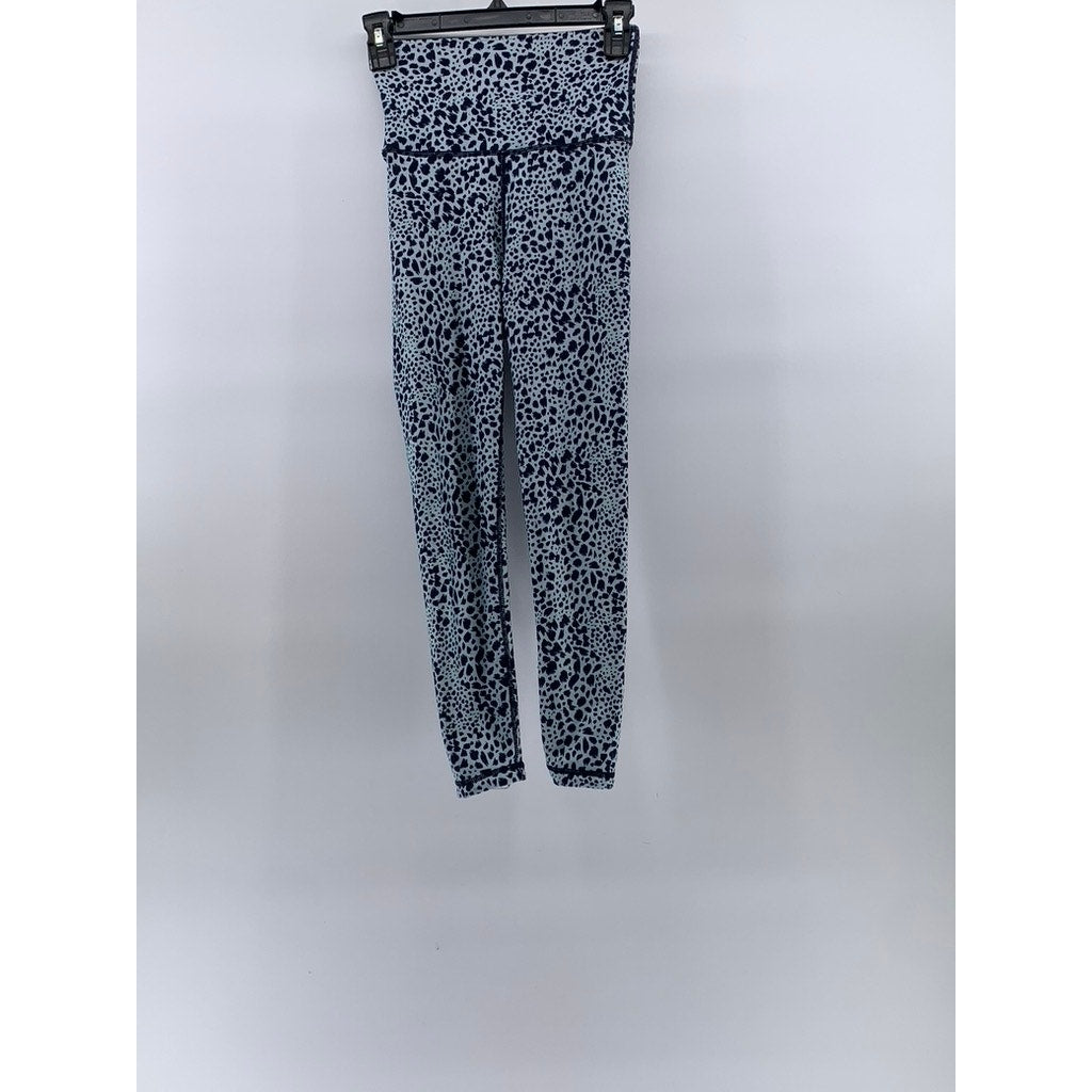 COTTON ON Women's Blue Animal Print High-Waist Pull-On Active Leggings SZ XS