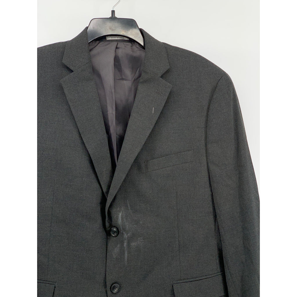 ALFANI Men's Charcoal Gray Slim-Fit Two-Button Notch Collar Blazer SZ 44S