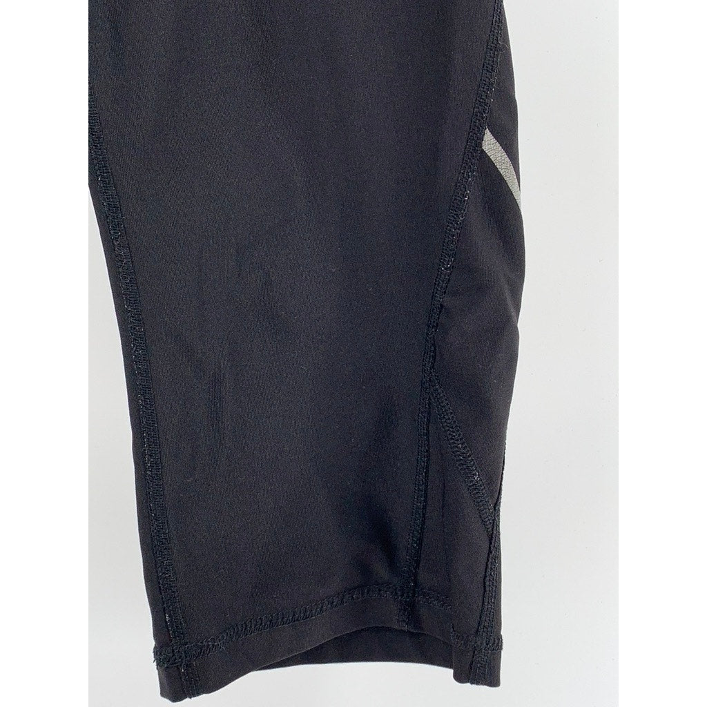 XERSION Women's Black Solid Capri Leggings SZ XL