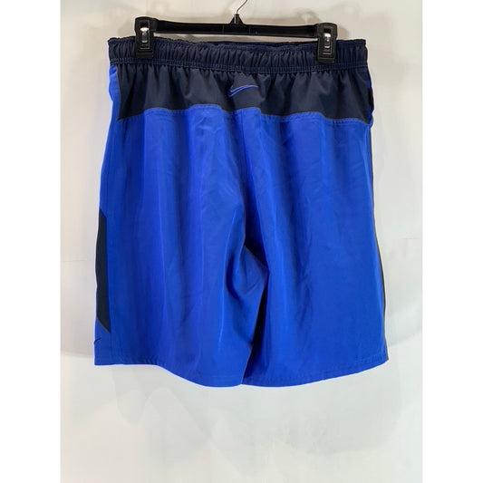 NIKE Men's Blue/Black Drawstring Pull-On Contend Swim Trunks SZ M