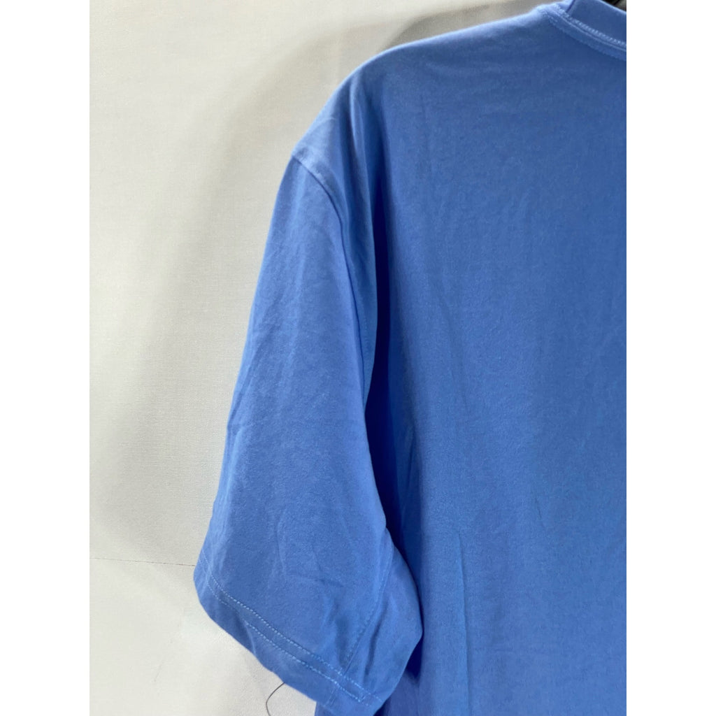 NIKE Men's Blue Crewneck Dri-Fit Athletic-Cut The Nike Active T-Shirt SZ L