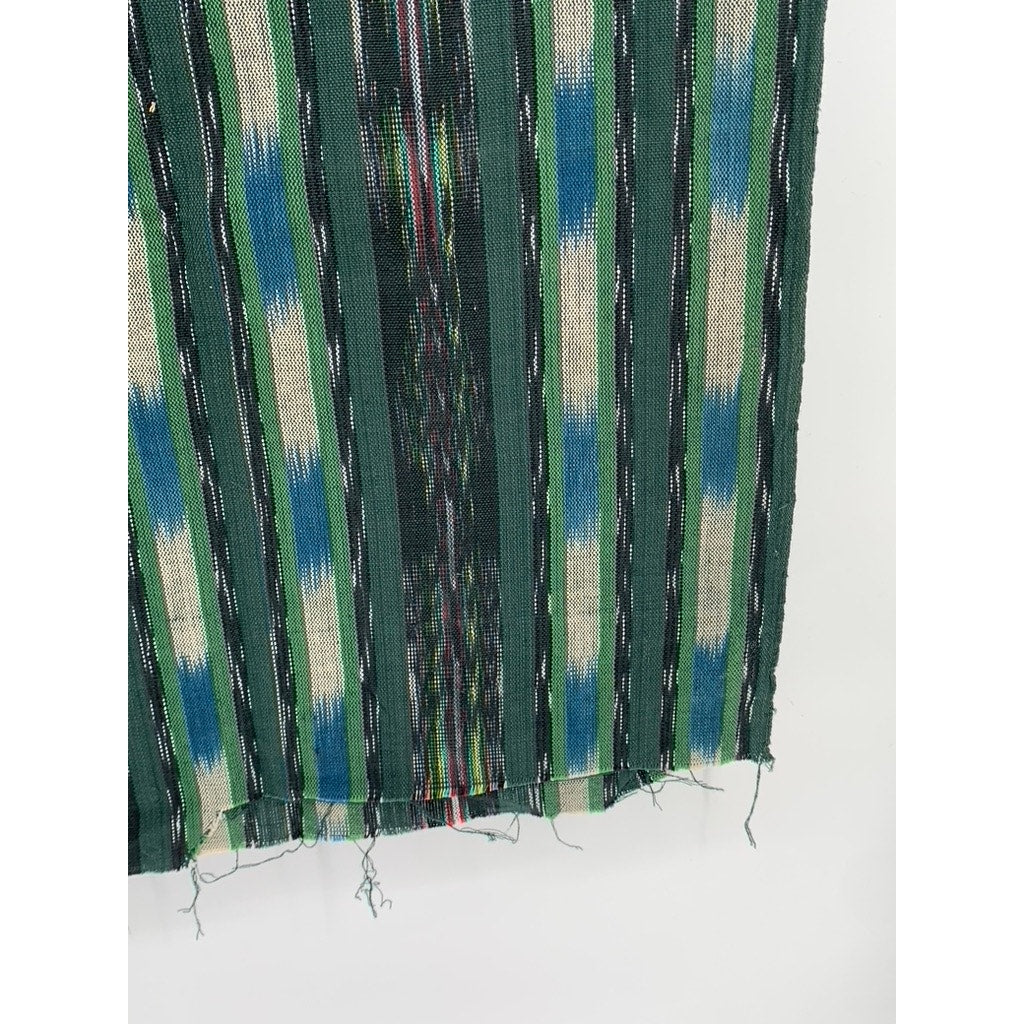 UNBRANDED Green Knit Boho Print Fabric Table Cloth