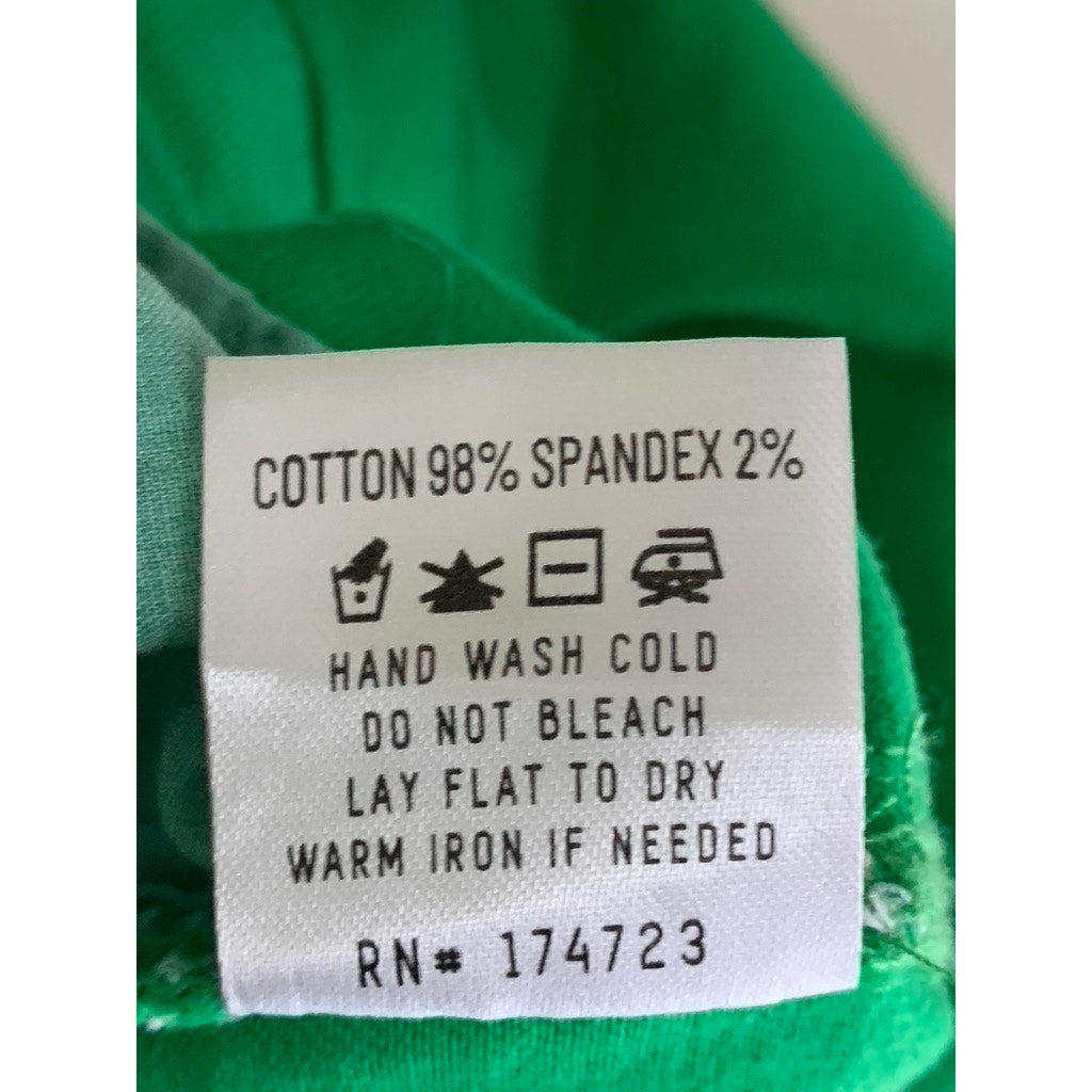 ANWND Women's Bight Dark Green Regular-Fit Denim Four-Pocket Shorts SZ M