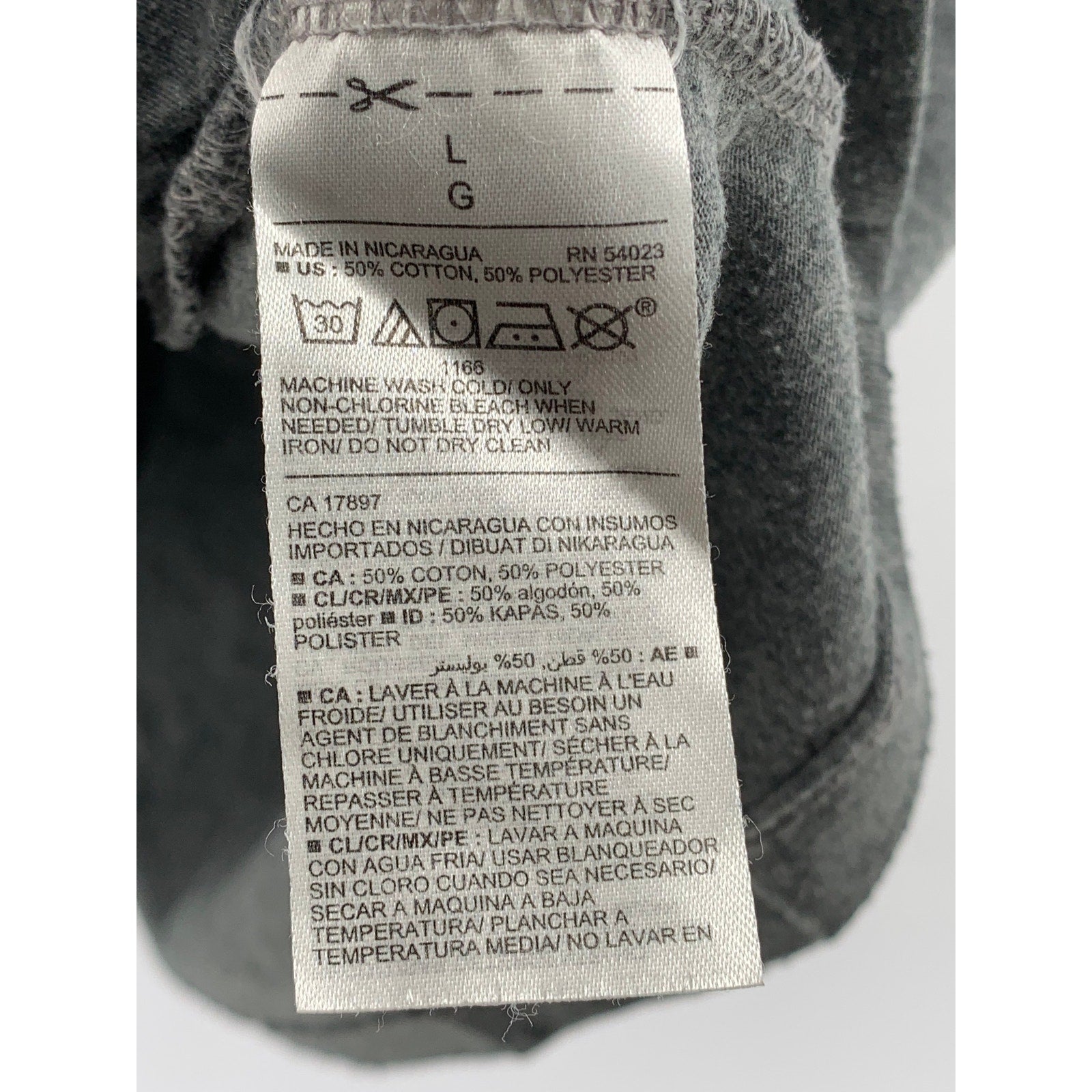 OLD NAVY Men's Heather Gray Modelo Graphic Crewneck Short Sleeve T-Shirt SZ L