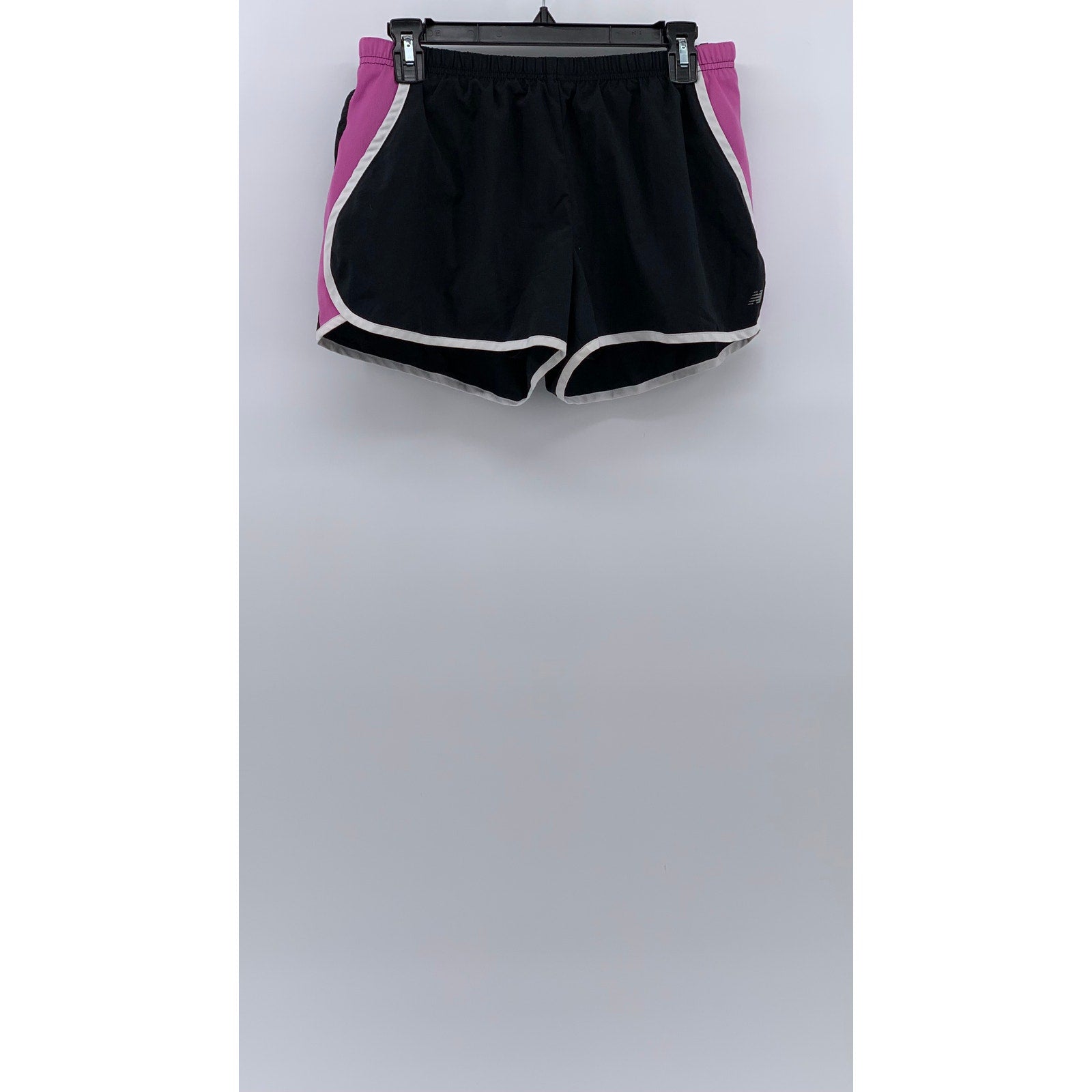 NEW BALANCE Women's Black-Pink Pull-On Active Running Shorts SZ M