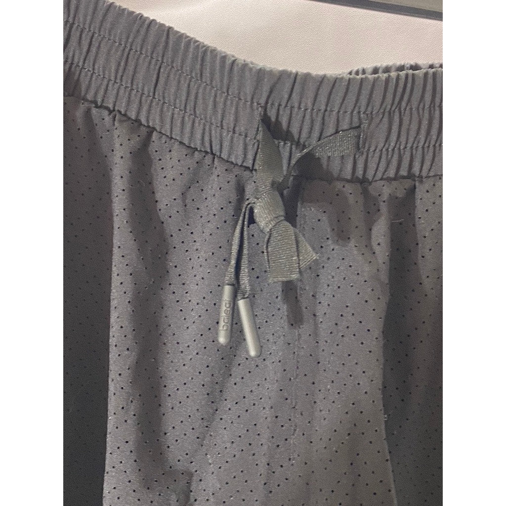 BALEAF Women's Black Perforated Drawstring Pull-On Active Shorts SZ XL