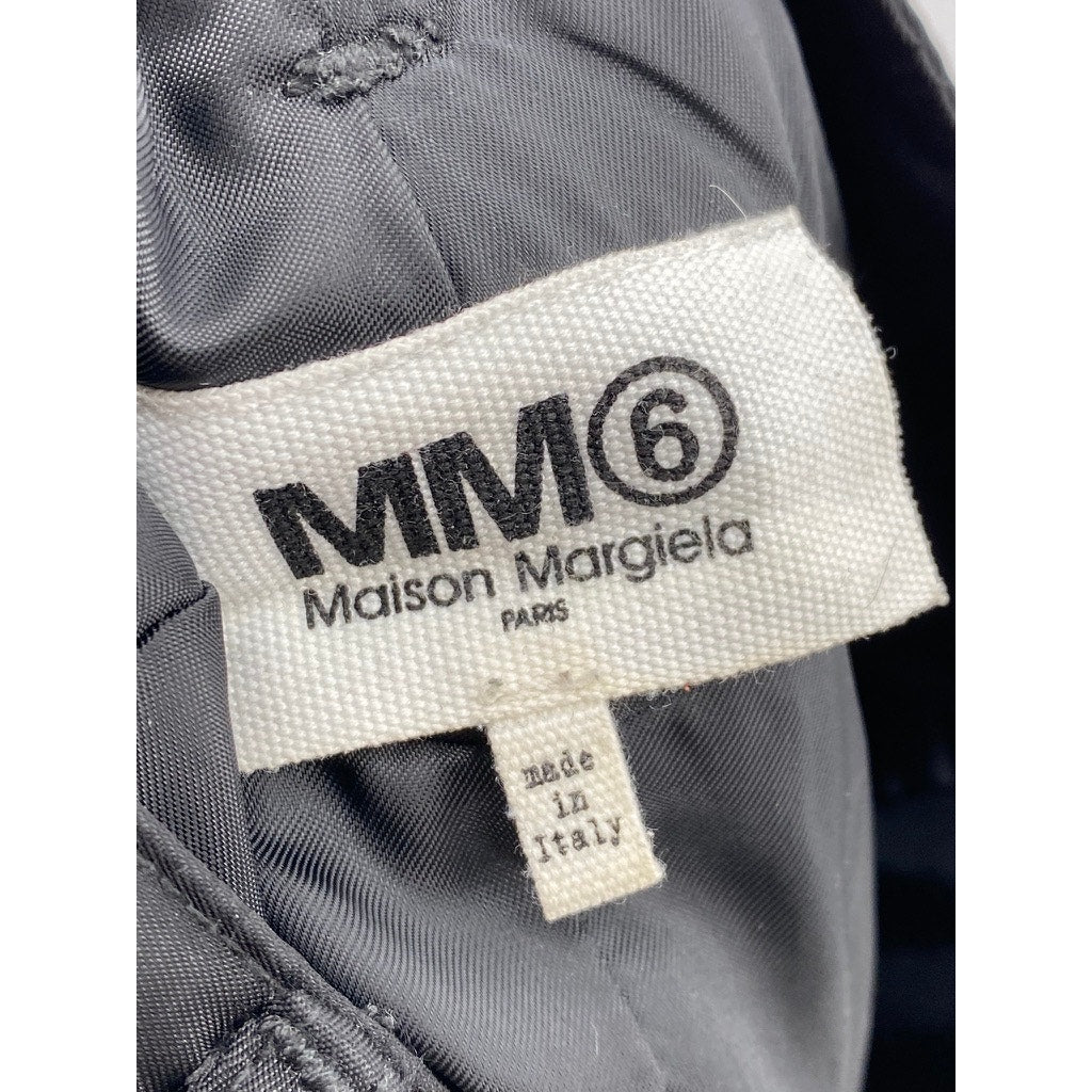 MM6 MAISON MARGIELA Women's Black Padded Straight Mini Skirt SZ 40(US-S)