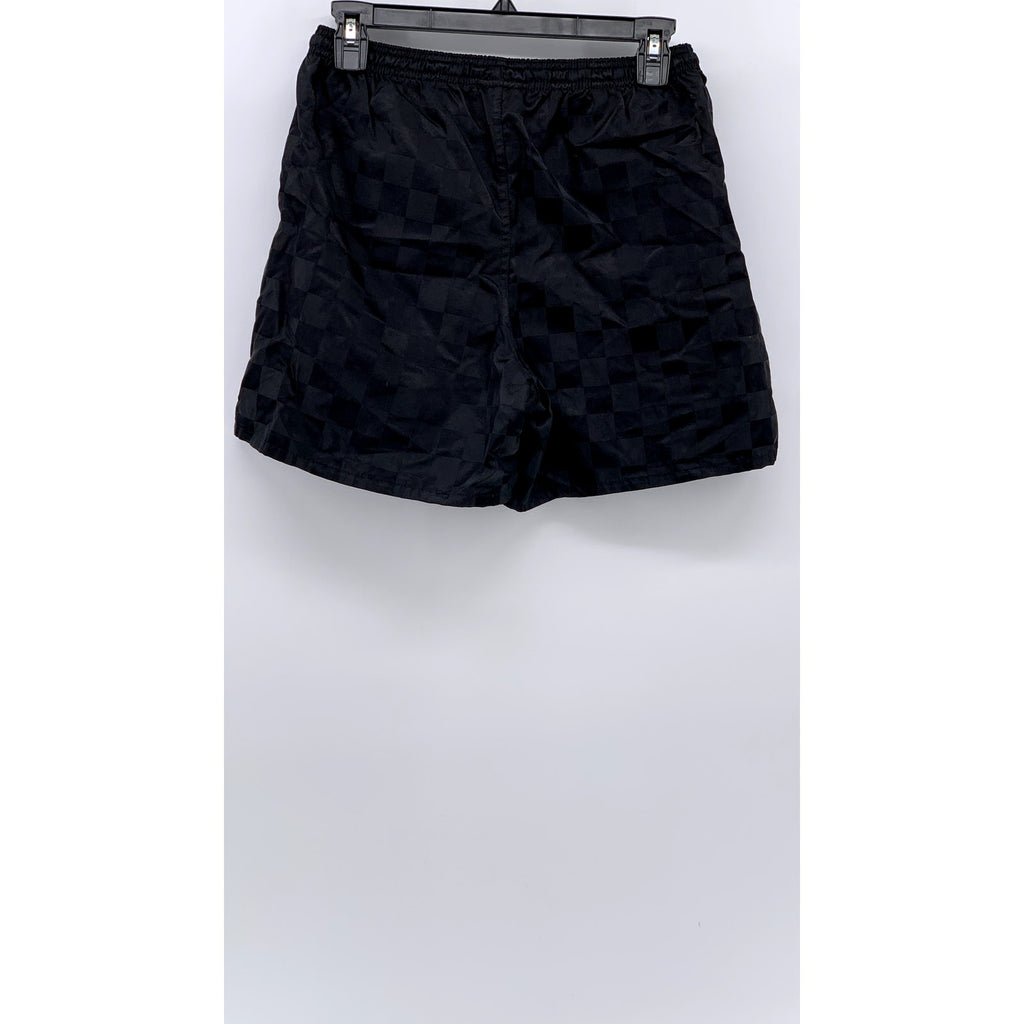 UMBRO Women's Black Checkered Board Pull-On Shorts SZ L