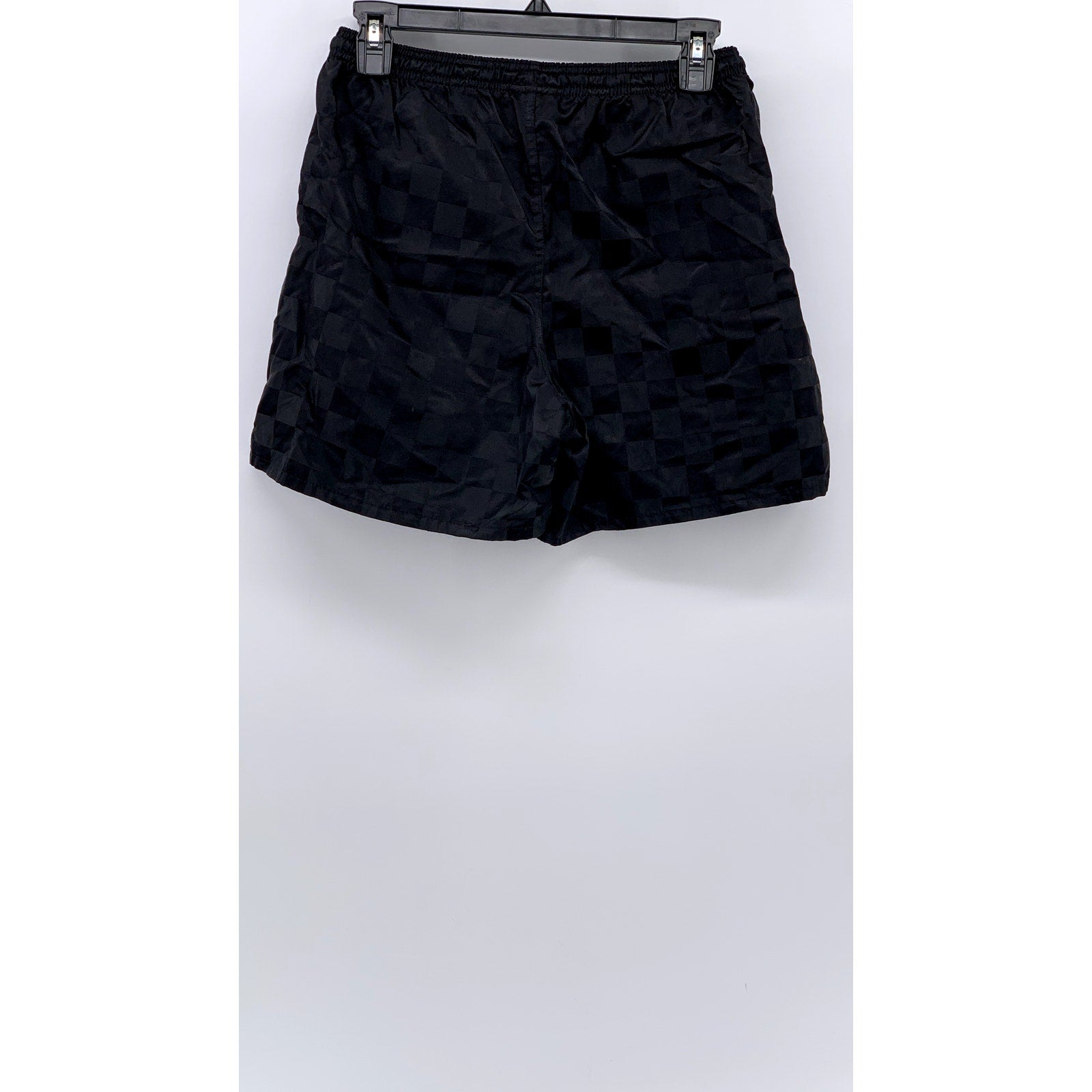 UMBRO Women's Black Checkered Board Pull-On Shorts SZ L