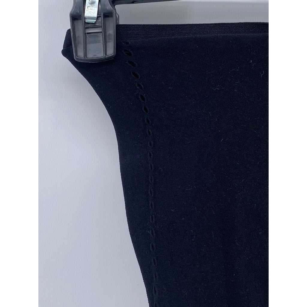 UNBRANDED Women's Black Cutout Stretch Pull-On Leggings SZ XS