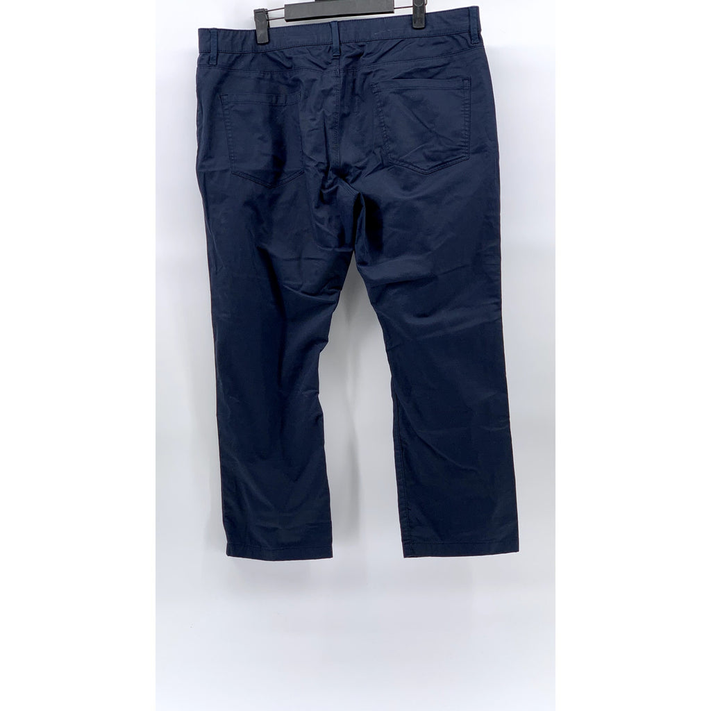 WEATHERPROOF Men's Dark Sapphire Weather-Flex Five-Pocket Tech Pants SZ 36X30