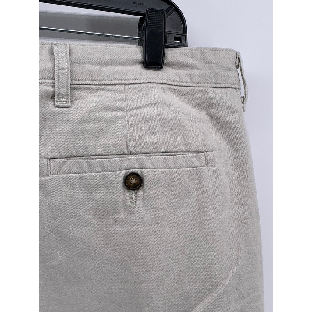 GEORGE Men's Beige Regular-Fit Chino Shorts SZ 38