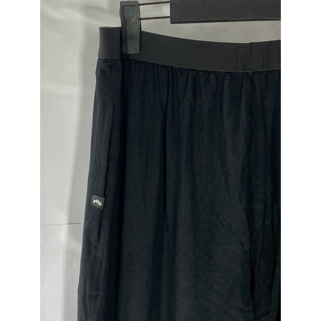 ME UNDIES Women’s Solid Black Elastic Waist Pull-On Layer Leggings SZ M