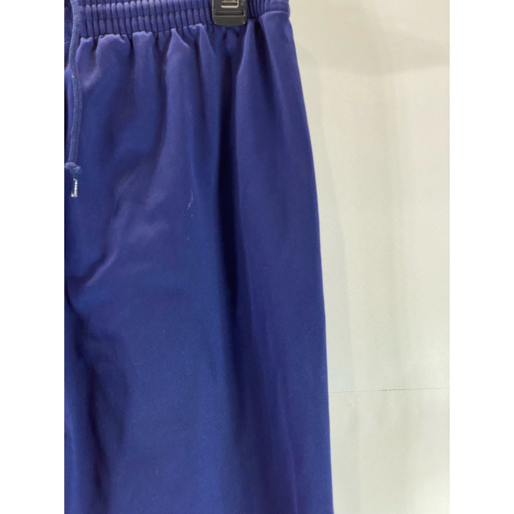 ADIDAS Youth Navy/Yellow 3-Stripe Hem Vintage  Pull-On Active Pants SZ XL