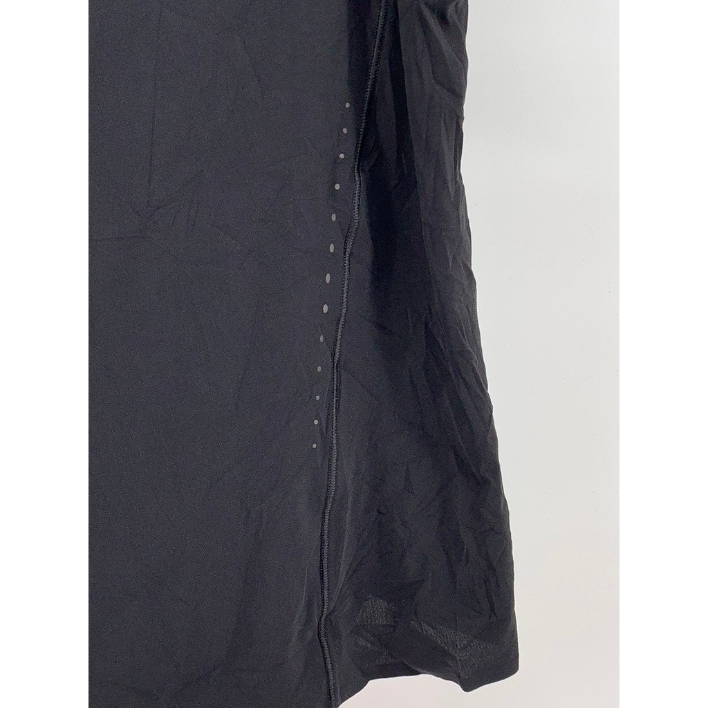 LULULEMON Women's Black Split Back Short Sleeve Top SZ 6