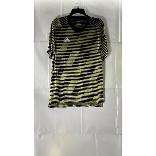 ADIDAS Men's Gold/Black Tango ENG Crewneck Short Sleeve Soccer Jersey SZ M