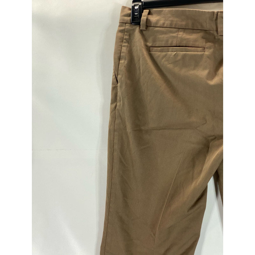 MR TURK By Tina Turk Men's Brown Cotton-Blend Flat Front Pant SZ 36X32