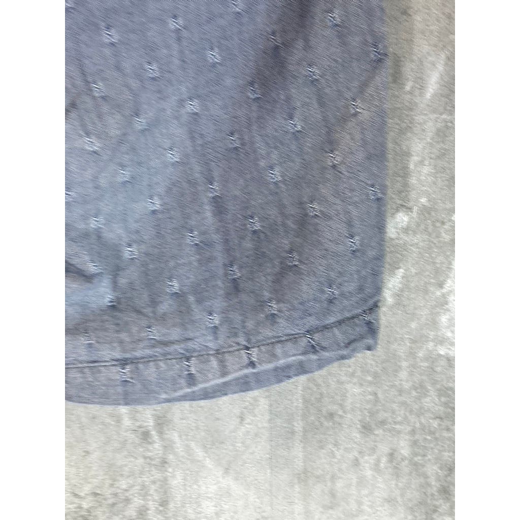 GOODFELLOW & CO Men's Blue Printed Slim-Fit Flat Front Linden Chino Shorts SZ 32