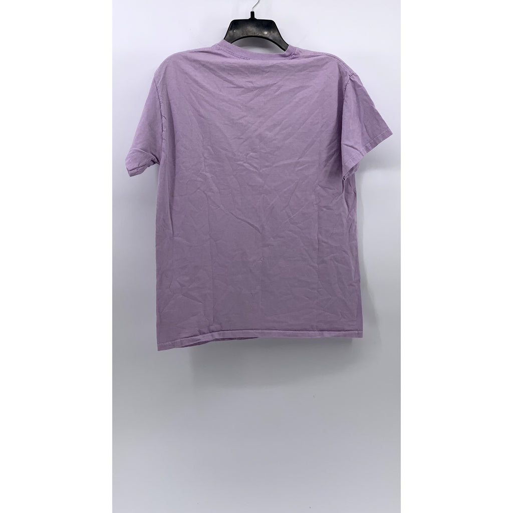 GILDAN Men's Lilac Purple You Are So Loved Here Graphic Crewneck T-Shirt SZ M