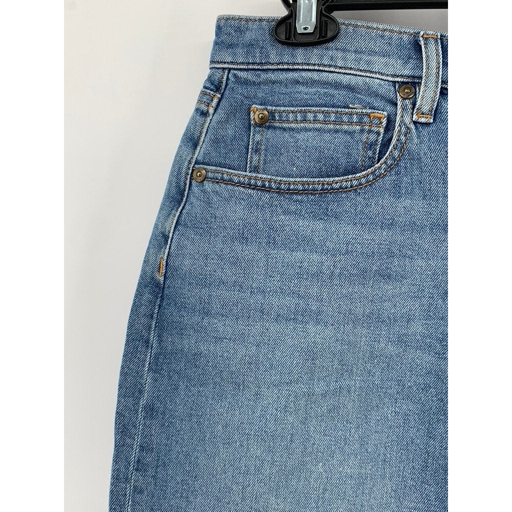LOFT OUTLET Women's Blue Denim A-Line Five-Pocket Mini Skirt SZ 2