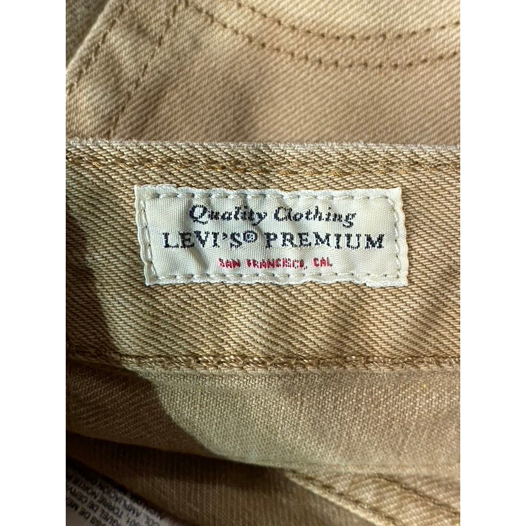 LEVI'S Men's Tan Stay Loose Tapered-Leg Non-Stretch Jeans SZ 30X32