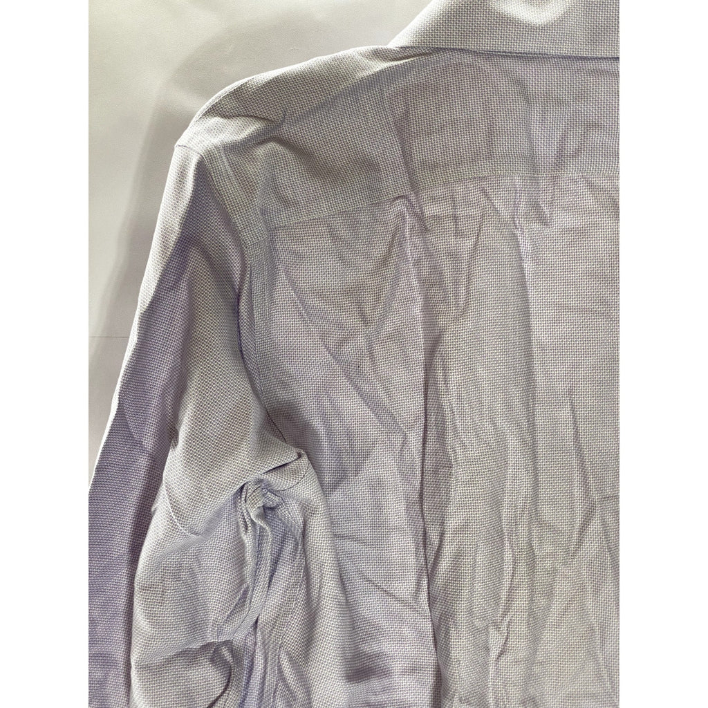 BANANA REPUBLIC Men's Light Pink Textured Grant Fit Button-Up Shirt SZ M