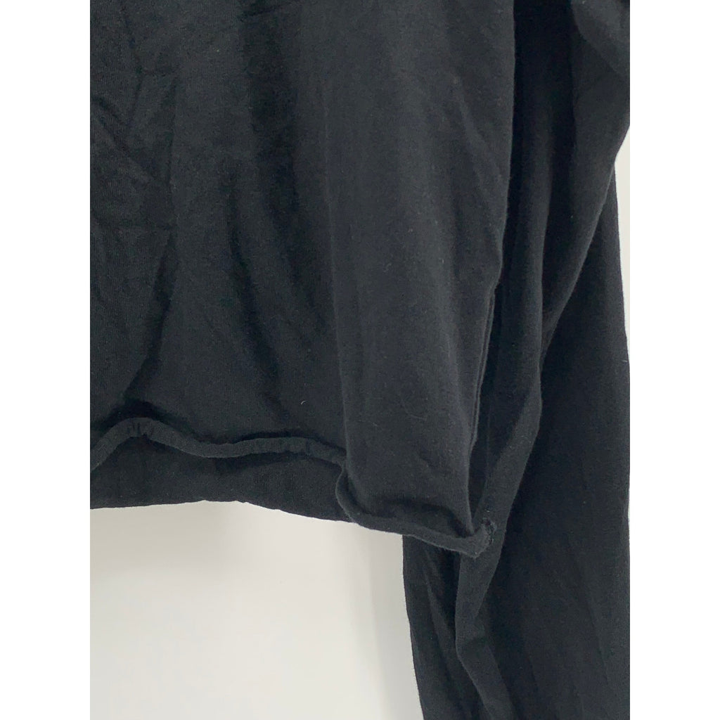 TNA Women's Black Crewneck Embroidered Logo Casual Pullover Sweatshirt SZ M